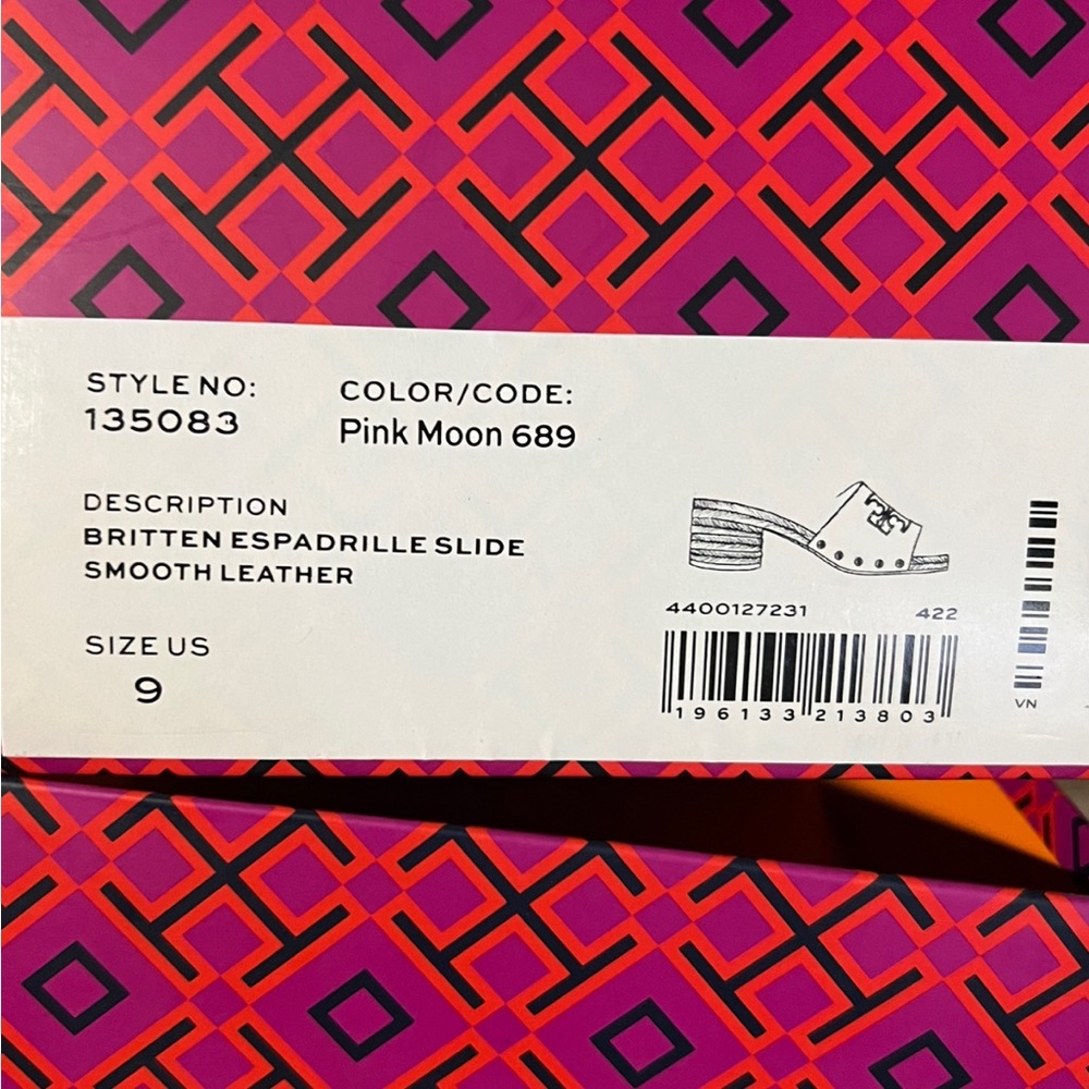 Tory Burch Britten Espadrille Slide Sandal size 9 - Picture 6 of 6